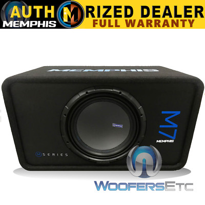 MEMPHIS M7E12S1 12'' M7 SUBWOOFER + PORTED BOX LOADED ENCLOSURE BASS SPEAKER NEW