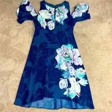 EGC beautiful Maeve fully lined/cold shoulder/flutter sleeve floral dress size 8
