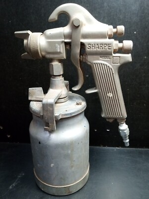 Sharp Paint SHARPE Paint Spray Gun Model 75 Paint Can USA Working Vintage Pressure ...