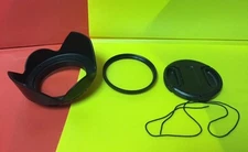 FLOWER LENS HOOD+UV FILTER+LENS CAP 67mm to SONY DSC-R1, P900 P950 PENTAX 50-135
