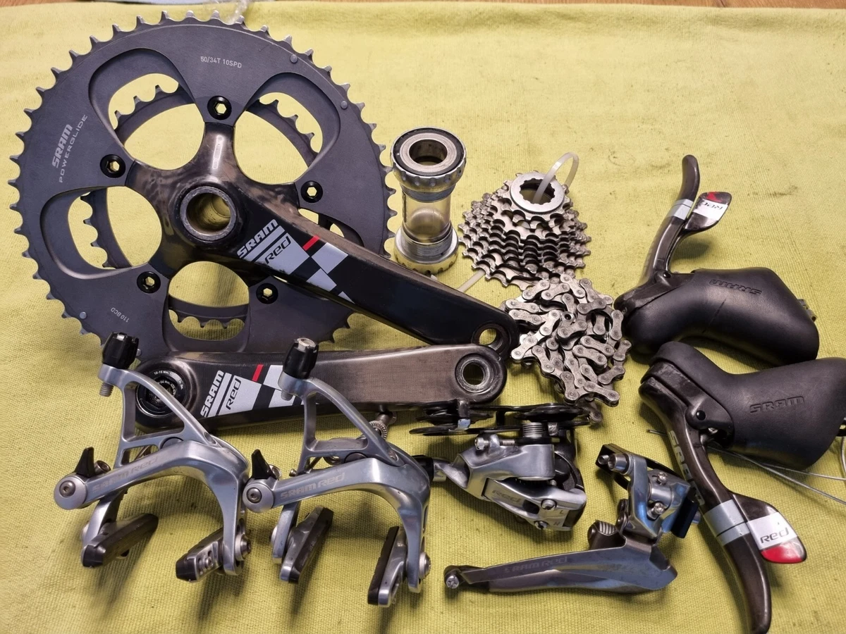 Sram Red Group 2x10, Road, Crank, Brakes, Shifters, Derailleurs