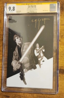 Star Wars #26 2nd Print NYCC Virgin CGC 9.8 Yellow Label Signed E.M. Gist