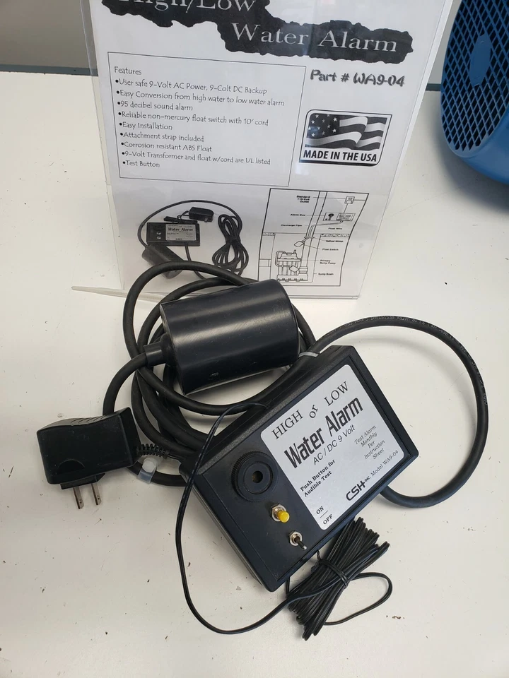 WA9-04 High or Low water simple tech. Alarm by CSH- New