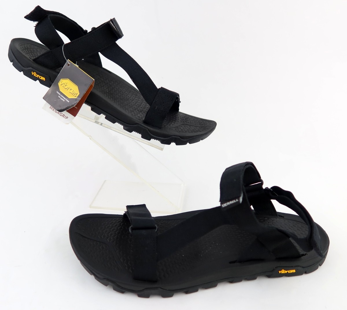 Merrell Breakwater Mens Black Performance Vibram Sandals Size 10 Hiking Outdoor Merrell Breakwater Strap Viabram Performance Sandals Men main image 2