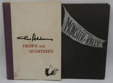 Lot of 2 Chas Addams Hardback books Monster Rally Drawn and Quartered 1950 1942