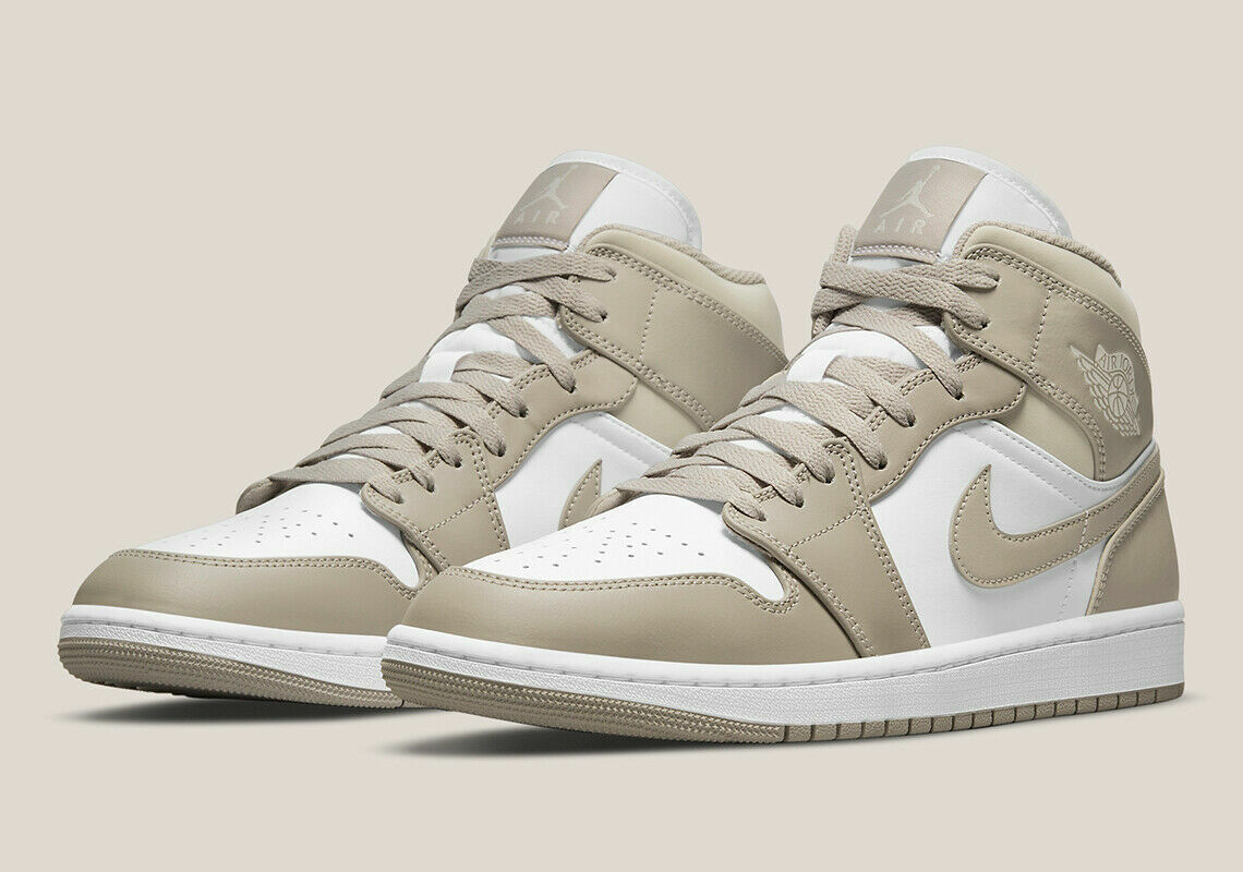 Nike Air Jordan 1 Mid Men's Multi Size College Grey/Light Nike Air Jordan 1 Mid Men's Multi Size College Grey/Light