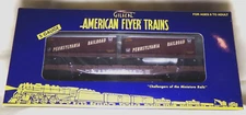 American Flyer 6-48548 Pennsylvania Flatcar w/ Piggyback Trailers / S Gauge /MIB