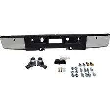 Step Bumper Assembly Chrome With Ros Holes Fits GMC Sierra 1500 SL GM1103148
