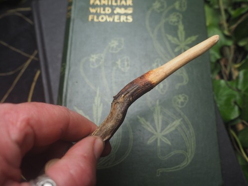 Rare English Yew ROOT Wand Pendant - Dark Goddess - Pagan, Witchcraft, Ogham - Picture 5 of 5