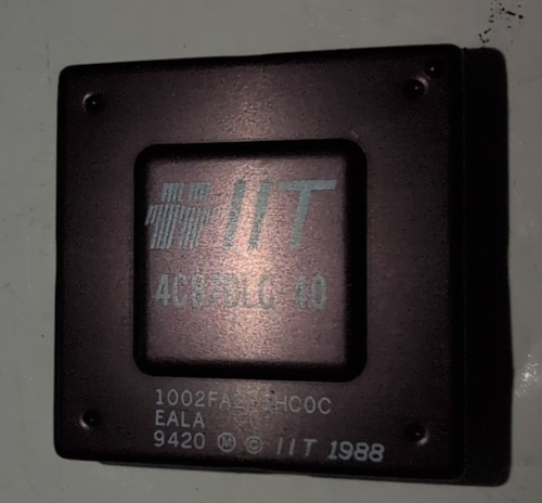 Vntg IIT 4C87DLC-40 40MHz Math Coprocessor FPU for Cyrix/TI 386/486 See Photos - Bild 3 von 9
