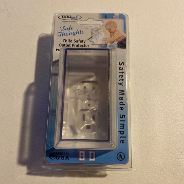 LectraLock Baby Safety Electrical Outlet Cover Duplex Style for sale