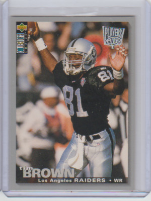 1995 Collector's Choice Player's Club Parallel #62 Tim Brown Los Angeles Raiders