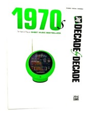 Decade By Decade 1970S Then Years of Popular Sheet Music Piano Vocal Chords Book