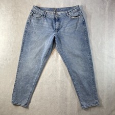 DL 1961 Women's Blue 'Riley Boyfriend' Straight-Leg Jeans Pants Size 34 Casual