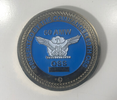 60th Air Mobility Wing OSS Challenge Coin Travis AFB Air Force Base