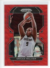 2022 Panini Prizm WNBA Prizms Ruby Red Wave #120 Megan Walker Dream