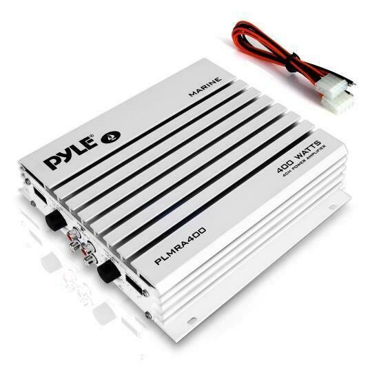 Pyle PLMRA400 4 Ch 400 Watt Waterproof Marine Boat Power Aud