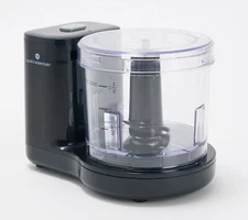 Cook's Essentials Mini One-Touch 2-Cup Food Chopper in Black  USED
