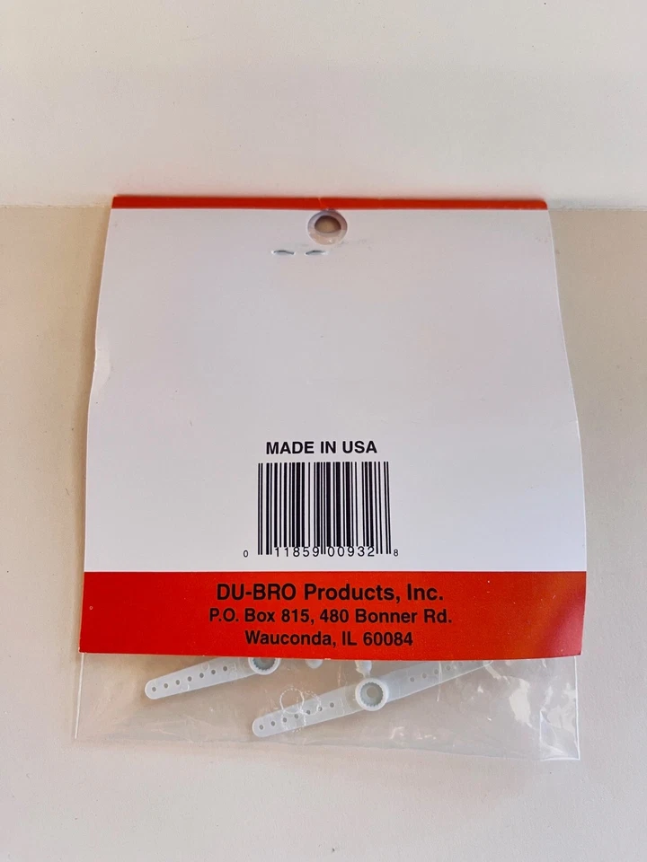 Dubro 932 Micro Servo Arms  XL (6) for GWS Narrow/Standard, MPI-MIX-50 Servos - Image 2 of 2
