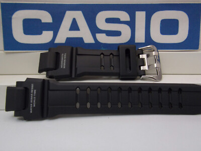 Casio Watch Band GA-1100 -1A Black Rubber Strap G-Shock Twin Sensor