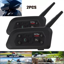 2PCS Motorcycle Bluetooth Intercom Wireless Bluetooth Motorcycle Helmet  Headset
