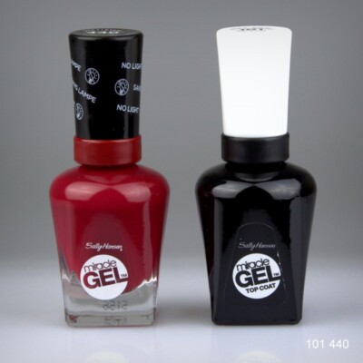 2er SET Sally Hansen Miracle Gel Nagellack 440 Dig Fig + 101 Top Coat