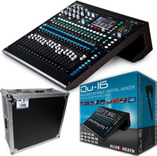 Allen Heath QU-16C 16-Channel Mixer ProX XS-AHQU16 Flight Case MINT