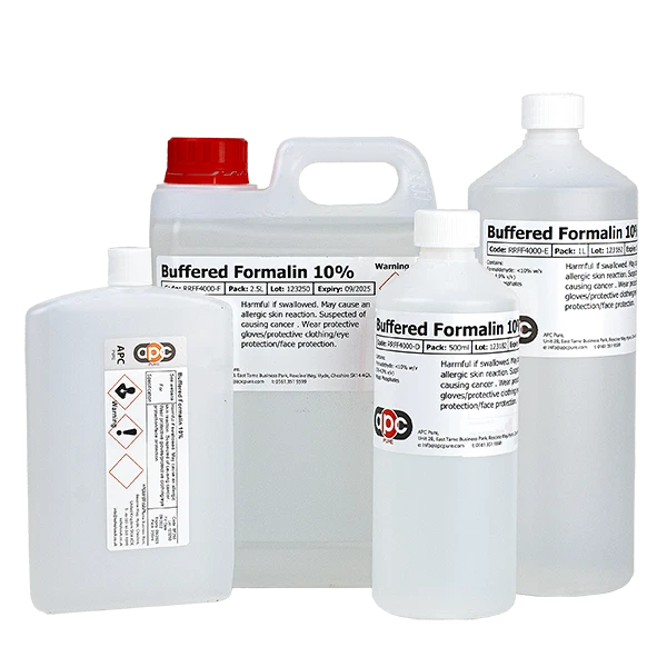APC PURE Buffered Formalin 10% *Tissue Fixative* - 250ml - 2.5L *Free P&P*