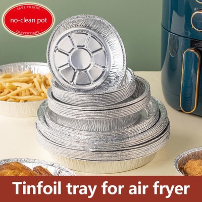 Vielseitige 7 Zoll Folienablage für Air Fryer und Backofen geeignet für 3 4 Liter Töpfe