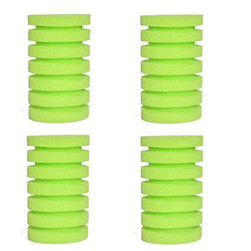  Aquarium Biochemical Sponge Filter, Ultra Quiet Aquarium Green Sponge 4 packs