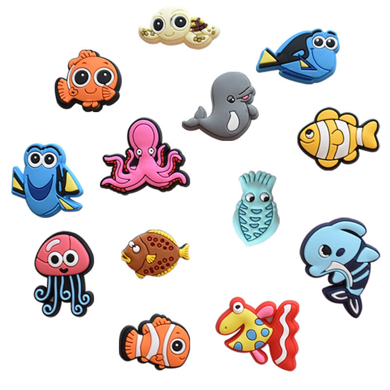 25pcs Finding Nemo Ocean Sea Animals Shoe Charms for Croc Jibbitz Shoes