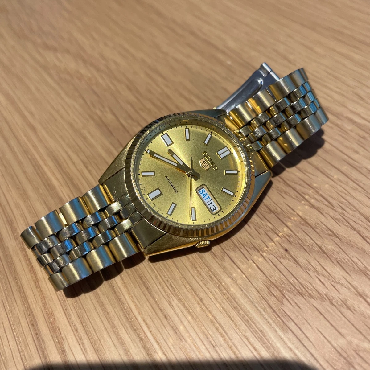 seiko gold dial