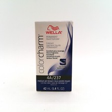 New WELLA colorcharm Permanent Liquid for Gray Coverage, 4A Med Ash Brown