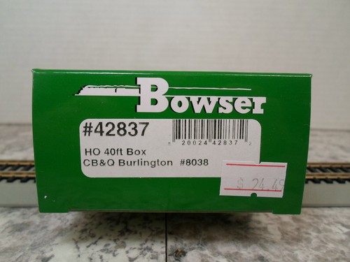 Bowser #42837 HO 40 ft caja CB&Q Burlington #8038 | Zustand: New