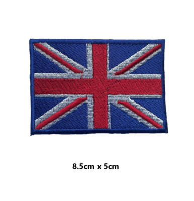 UNION JACK Great Britain Flag Embroidered Patch Se iron on Patches Badges 