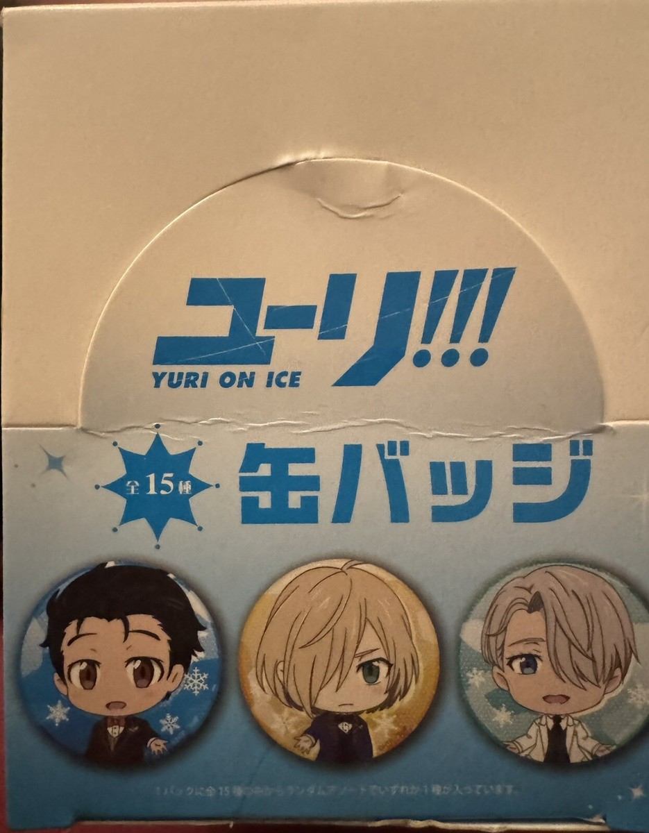 Yuri on Ice Can Badge Blind Pack Case Of 15 New In Sealed Bags Anime Manga