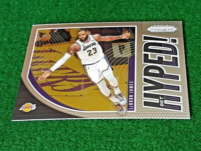 LeBron James 2019-20 Panini Prizm Get Hyped! Foil Los Angeles Lakers #2 Base