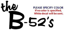 B-52'S Metal Music Rock Graphic Die Cut decal sticker Car Truck Boat Window 22"