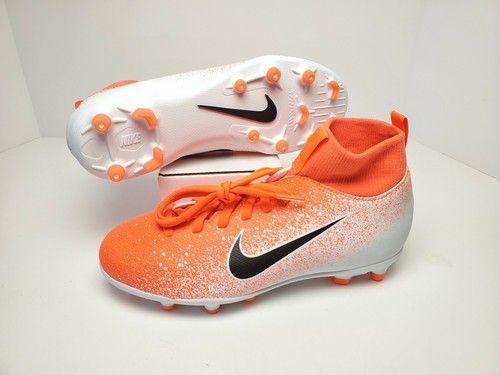 Nike Jr. MERCURIAL SUPERFILY 6 Club FG Botines de fútbol Tamaño AH7339-801  Naranja 4.5y | eBay