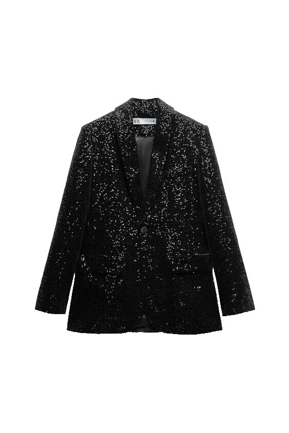 Zara Black Regular Size Suits & Suit Separates for Women