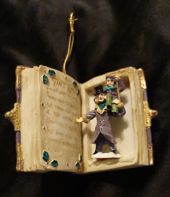 1989 VTG Enesco Christmas Carol Tiny Tim Tree Ornament