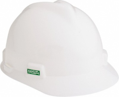 MSA ANSI Type I, Class E Rated, 4-Point, Ratchet Adjustment Hard Hat Size 6-1...