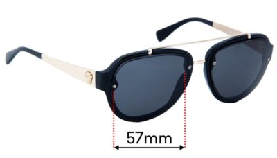 SFx Replacement Sunglass Lenses fits Versace MOD 4327 - 57mm Wide