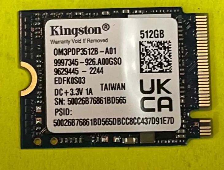 Steam Deck 512GB 2230 M.2 NVMe PCIe 30MM SSD Kingston , Include Steam OS