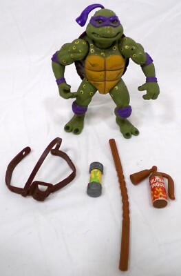 Vintage 1991 TMNT Turtles Movie Star Donatello Don 4'' Figure & Parts