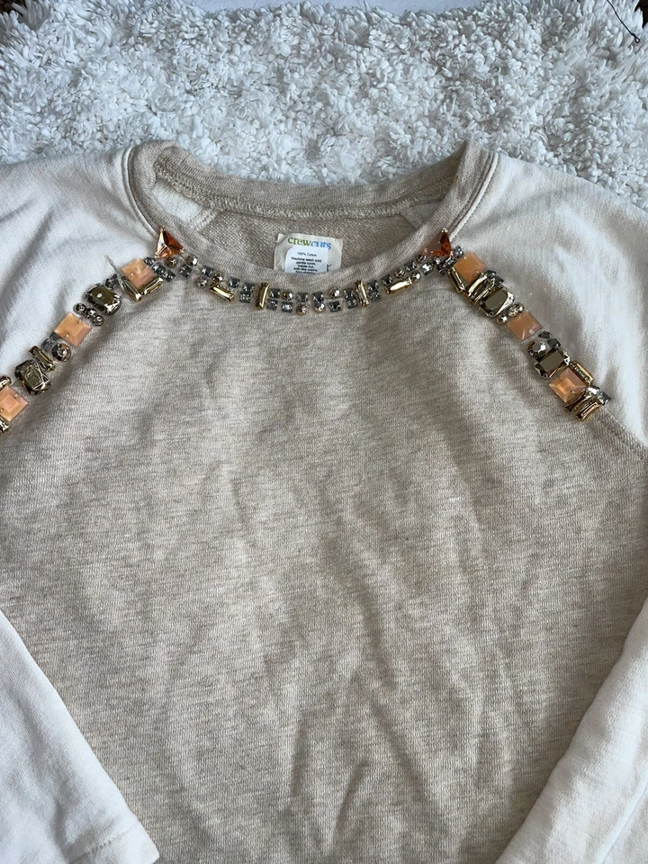 Crewcuts girls sz. 14 “ jewel” neck sweatshirt top. Soft, nt desc - Image 2 of 4