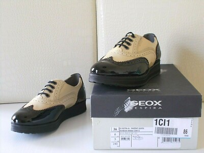 Scarpe Derby Geox Donna D Asheely H - In Pelle, Traspiranti E Impermeabili, Suola Brevettata - Foto 3