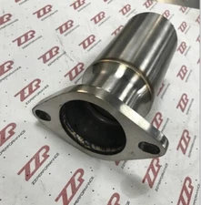 3” Exhaust Pipe Reducer 2.5” 2 Bolt exit Flange Stainless Steel 3" piping to 2.5