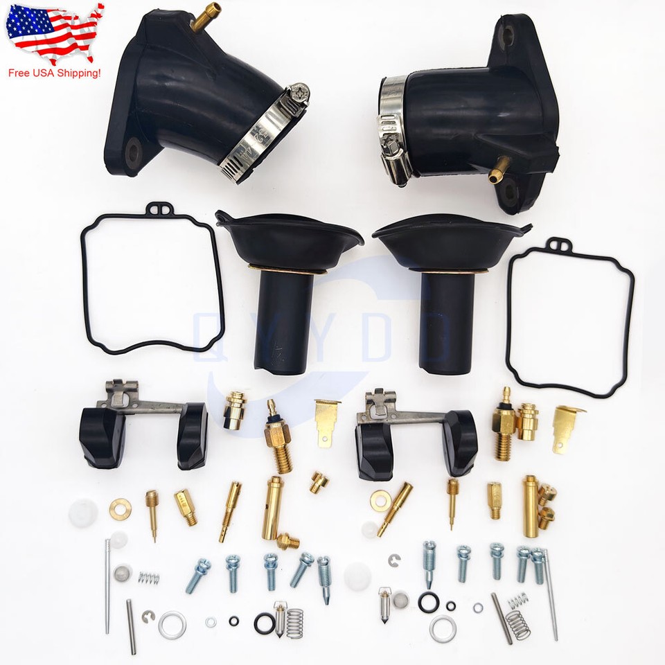 2x Kit De R&eacute;paration De Carbu Repair Kit Pour Yamaha XVS 650 V-STAR 97
