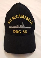 Vintage USS McCampbell DDG-85 Embroidered Baseball Cap US Navy
